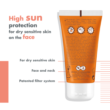 Avène Sun Care Cream Sensitive Skin SPF30 krema za sončenje za obraz za občutljivo kožo 50 ml