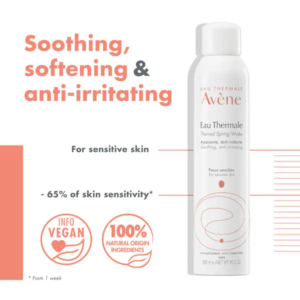 Avène terminio šaltinio vandens purškiklis jautriai odai 300 ml
