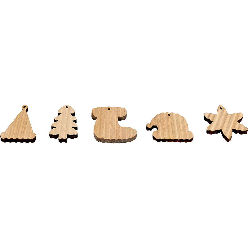 Hem Träpaketdekorationer 5-pack