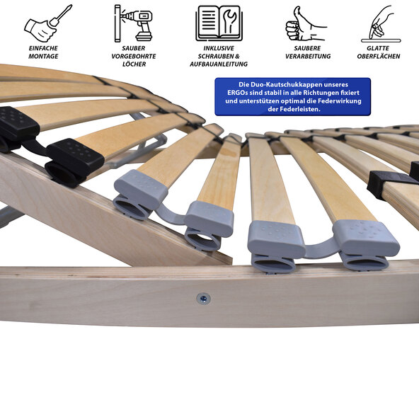 Slatted bed base, 140x200 cm