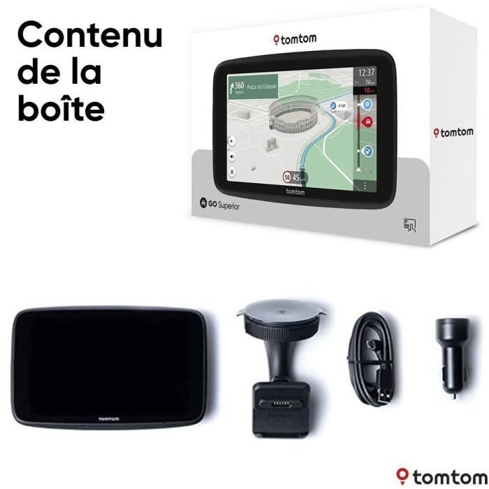 TomTom GO Superior 6 - GPS para coche - Pantalla de 6 pulgadas - TomTom Traffic - Servicio Premium de 2 años incluido - Mapa mundial