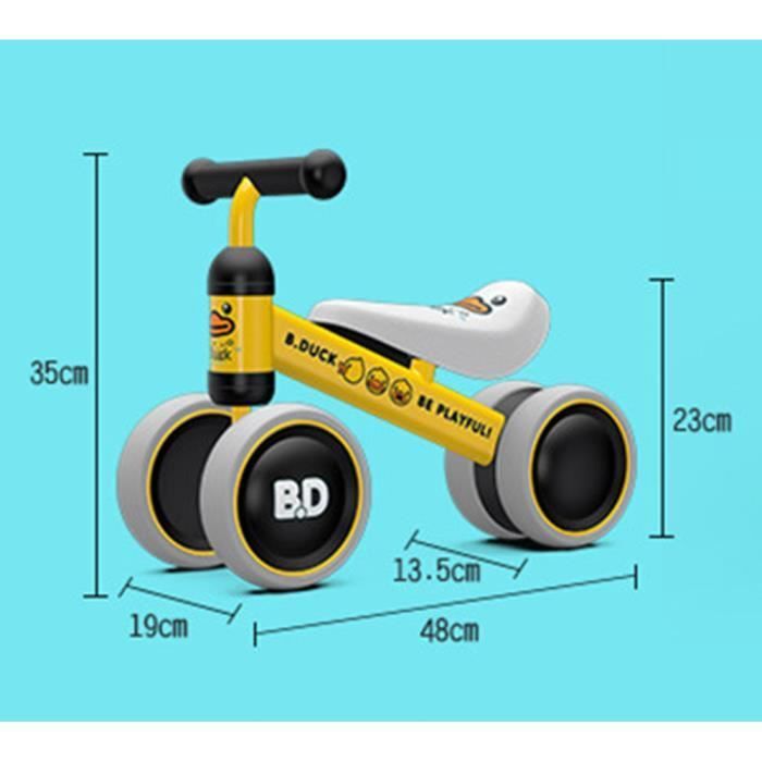 Moto/Bicicletta cavalcabile per bambini di 1 anno, giocattolo per bambini dai 10 ai 18 mesi, veicolo senza pedali, rosa