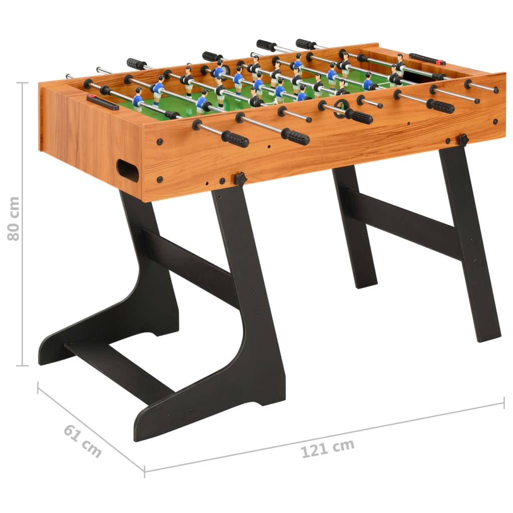 Vidaxl ljusbrunt fotbollsbord
