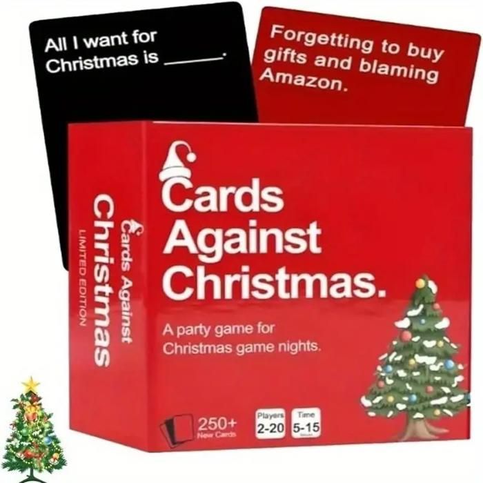 Cards Against Christmas - Juego de mesa para adultos, ideal para fiestas navideñas - De 4 a 10 jugadores o más (mayores de 17 años)