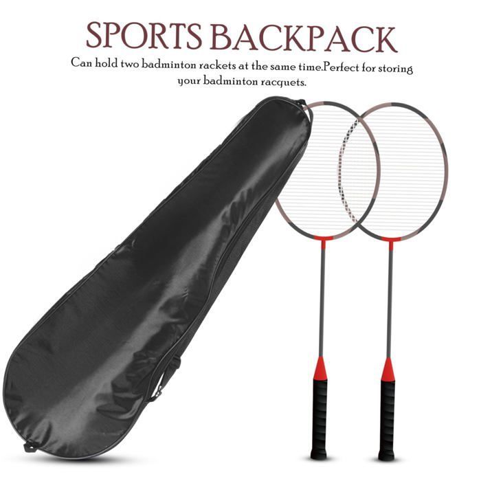 Oxford Badminton Racket Case with Shoulder Strap - Durable/Lightweight/Multifunctional - Outdoor/Everyday Sports QIEDOVIEY