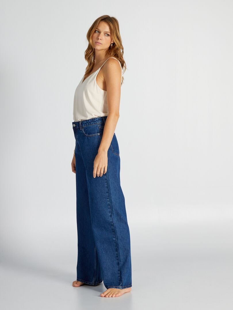 Pantalones vaqueros de pierna ancha - 30L - AZUL