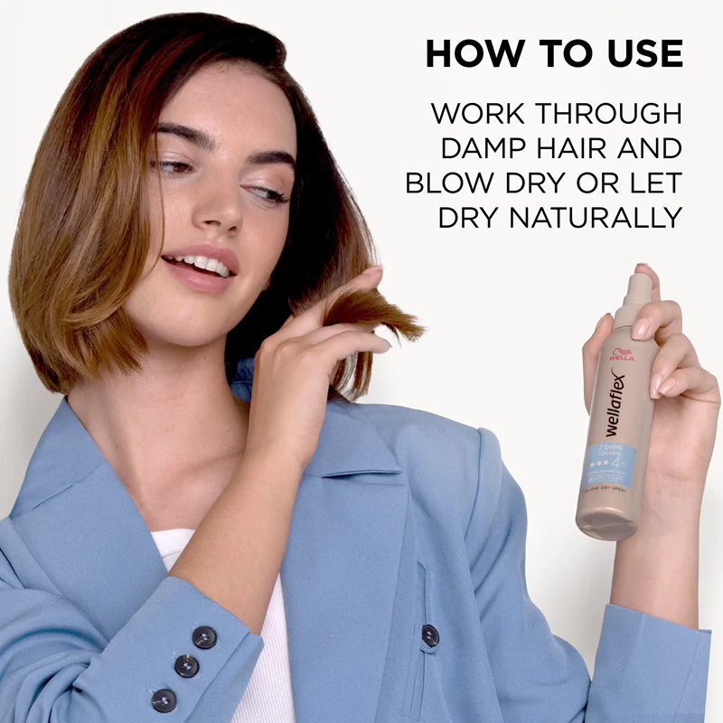Wella Wellaflex 2 Days Volume tepelne ochranný lak na vlasy