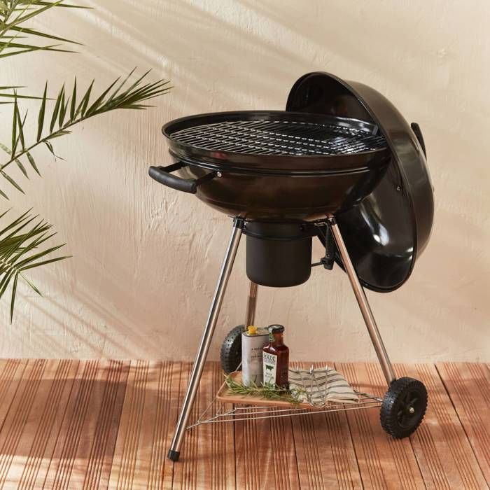 GEORGES Charcoal Ball Barbecue, Grill and Smoker Ø57cm with Wheels
