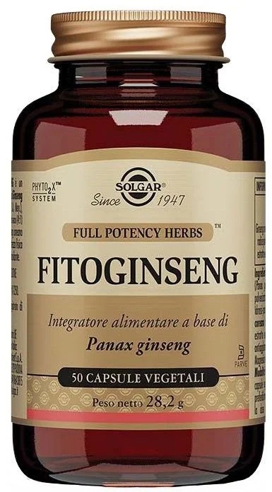 SOLGAR Phytoginseng 50 biljnih kapsula Adaptogeni tonik