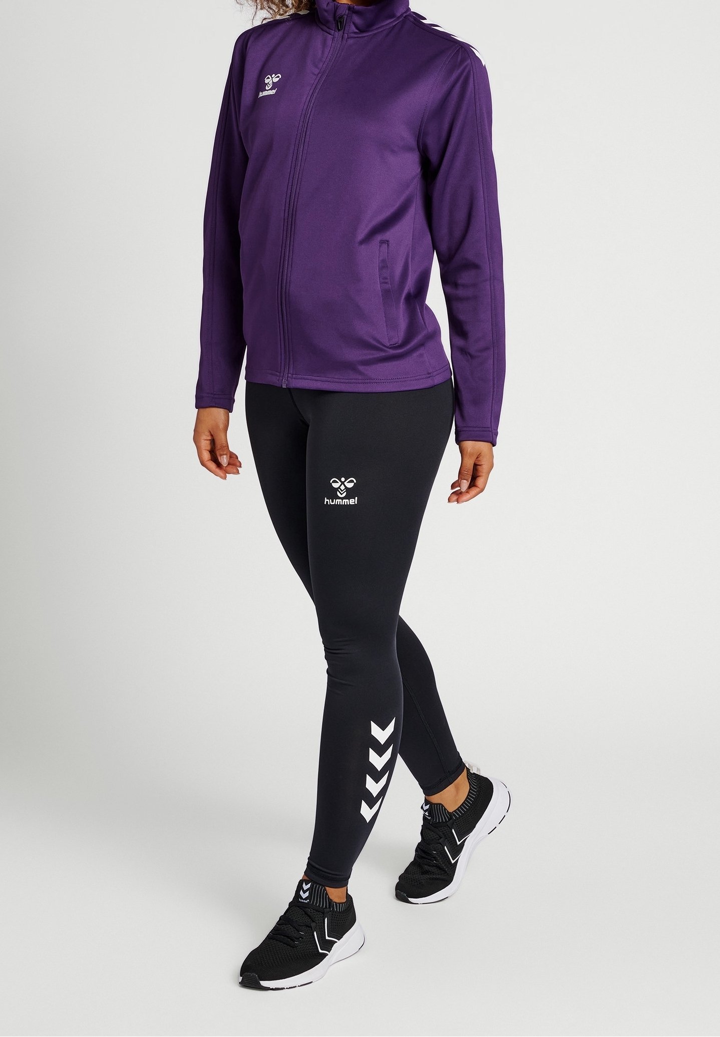 Sweat-shirt zippé Hummel - violet