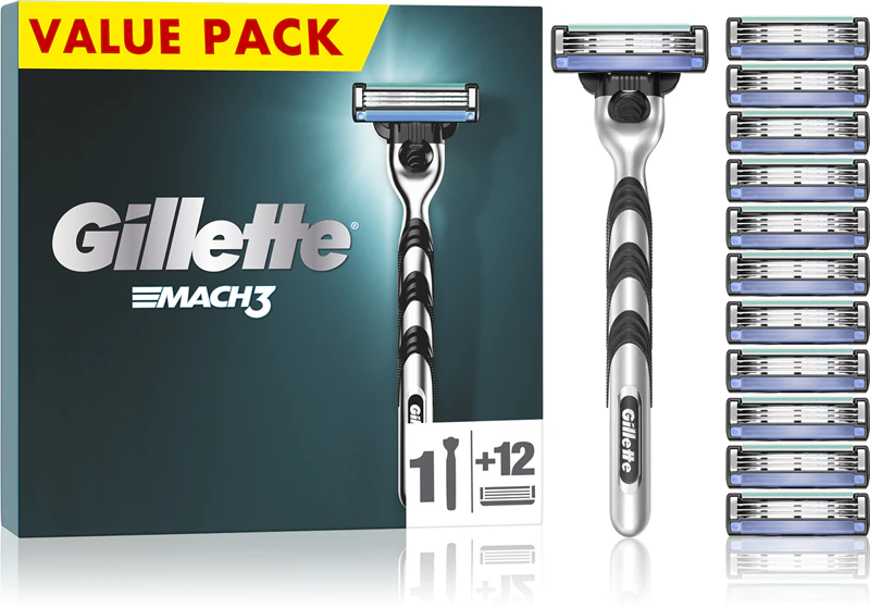 Gillette Mach3 Rasierer + Ersatzklingen