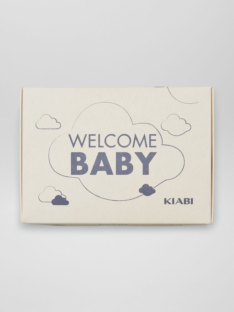 5-delige 'Welkom Baby' geboortedoos - Unisex - Wit