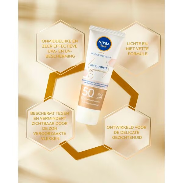 NIVEA Sun Luminous630 apsauginis kremas nuo spuogų SPF50+ Zonefluïde 40 ml