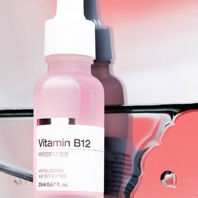 „The Potions“ vitamino B12 ampulė, senėjimą stabdantis ir veido odą formuojantis serumas, 20 ml, 20 ml