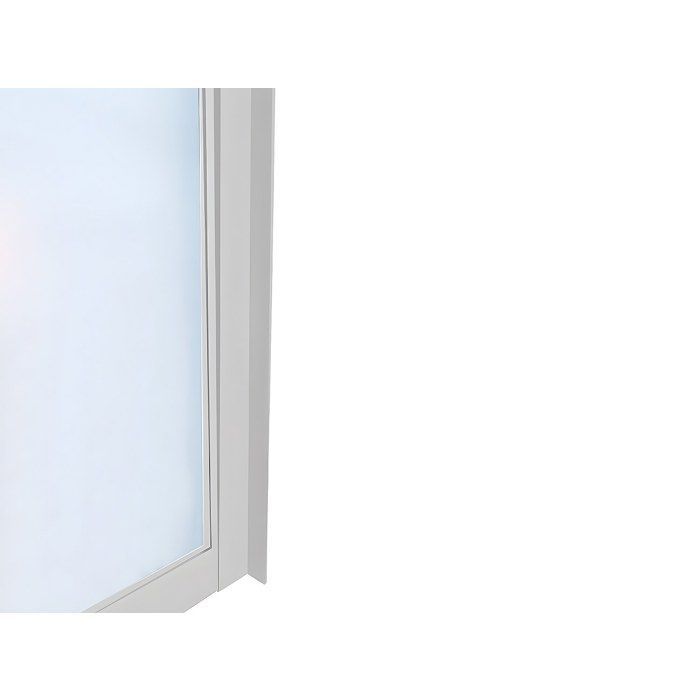 Techo de cristal de aluminio con recubrimiento en polvo estilo taller - 60x105 cm - Blanco - BAYVIEW