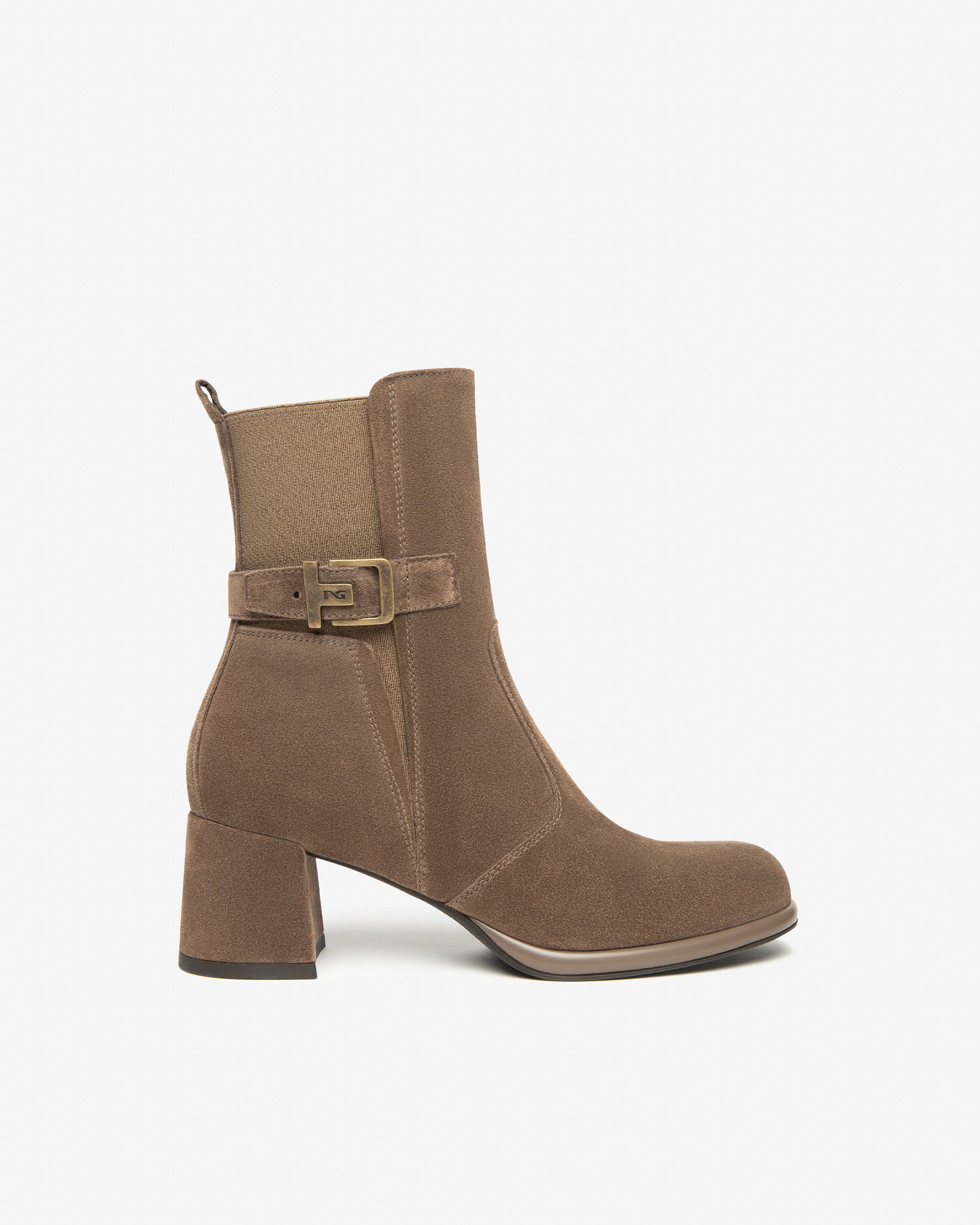  Bottines en daim et tissu pour femmes