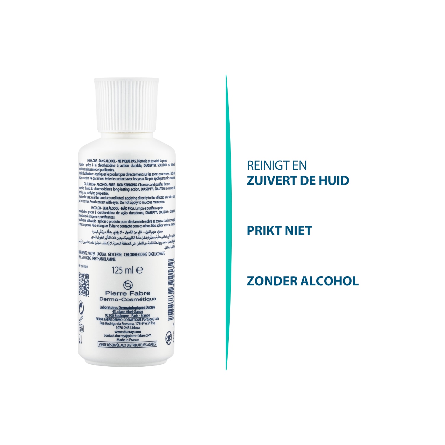 Ducray kroppsspray DIASEPTYL vandig løsning - 125 ml