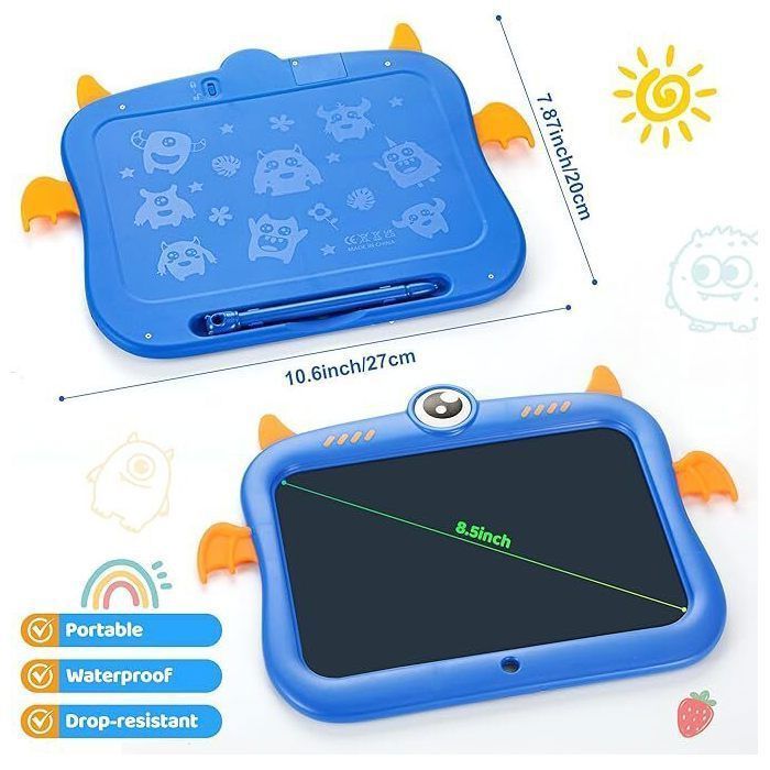 LCD Writing Tablet - 8.5 Inch Colorful Drawing Tablet - Educational Toys - Reusable - For Children 3-11 Years Old