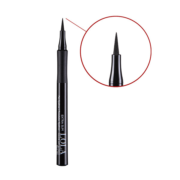 LOLA MAKE UP īpaši plāns acu zīmulis - melns