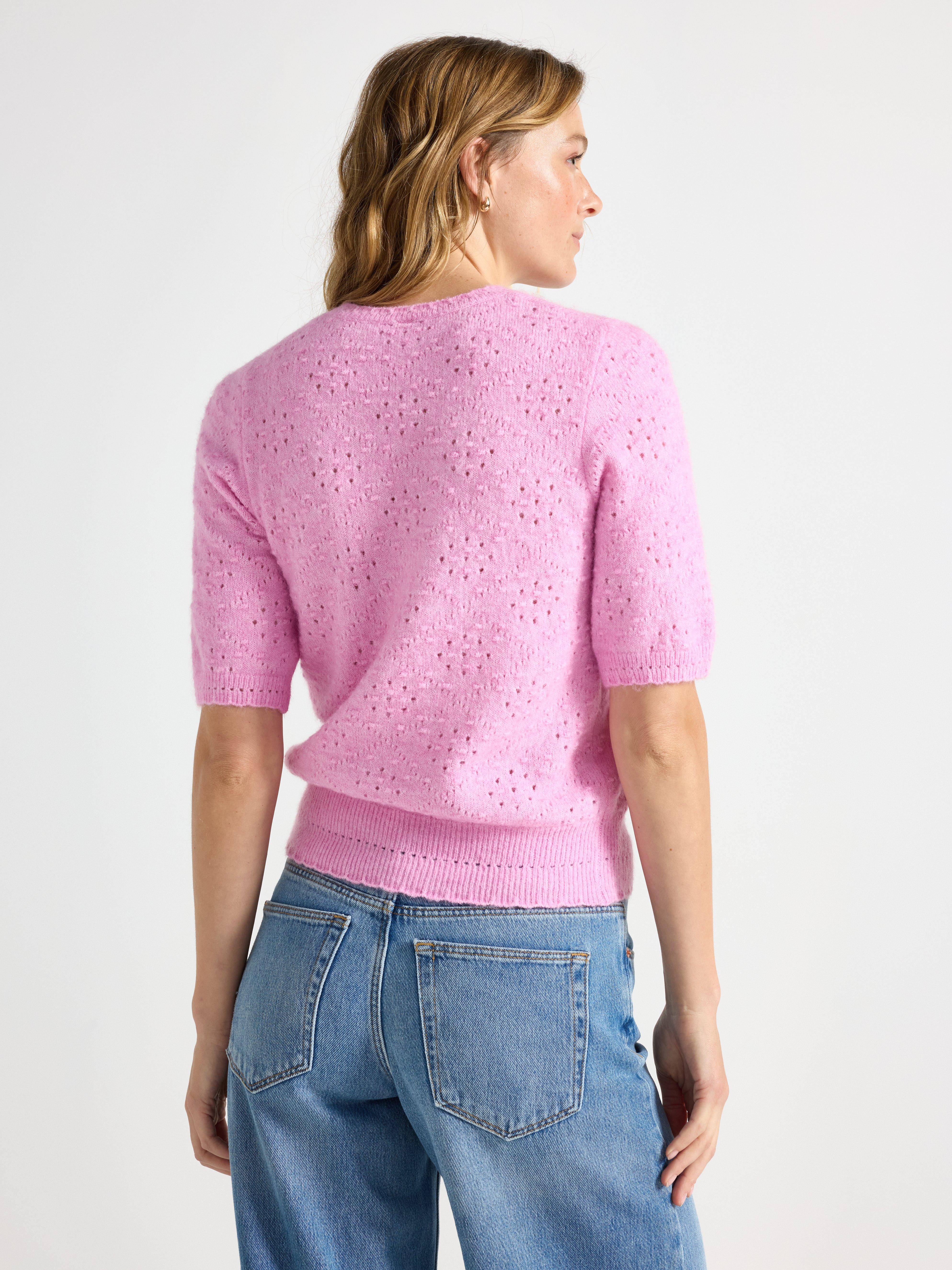 Jersey de punto color lila claro