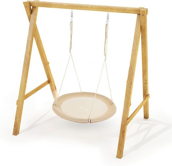 Schaukel – HyperMotion – Vogelnest 100 cm – Belastbarkeit: 150 kg – Komfort & Sicherheit – Boho Beige