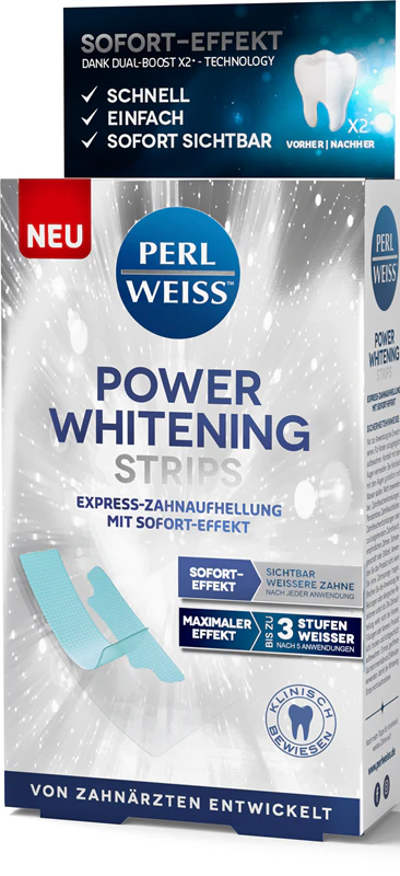 Bieliace pásiky na zuby Perl Weiss Power Whitening Strips