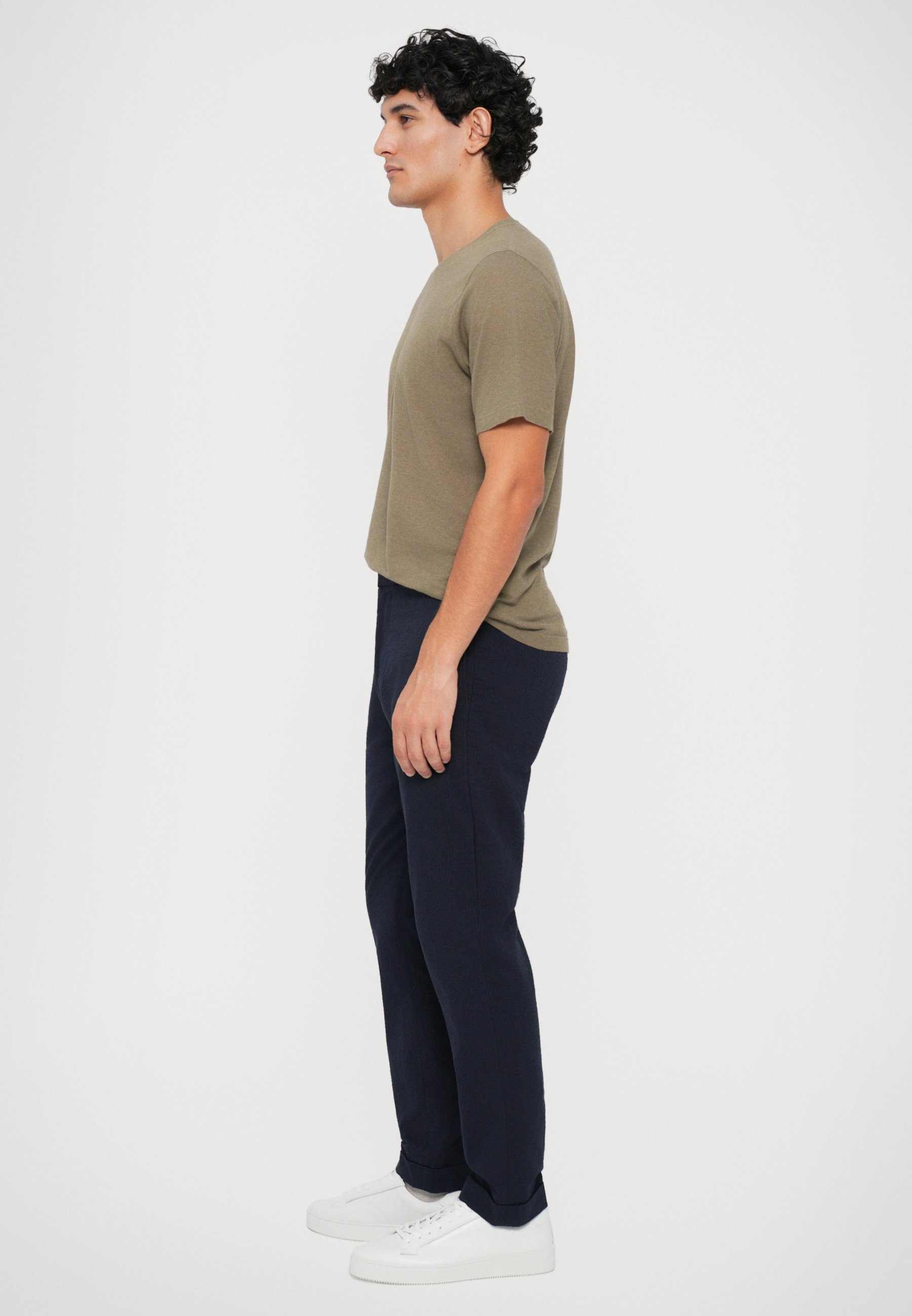 OFFICINE GENERALE JOSEPH SEERSUCKER - Chino's - donkerblauw