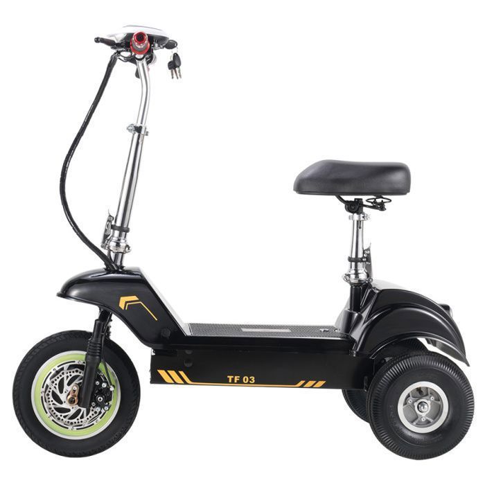 Trottinette Électrique TWOFISH TF03 Avec Siège Amovible - Moteur 350W - Batterie 48V15Ah - Pneus Avant 12 Pouces Arrière 10 Pouces