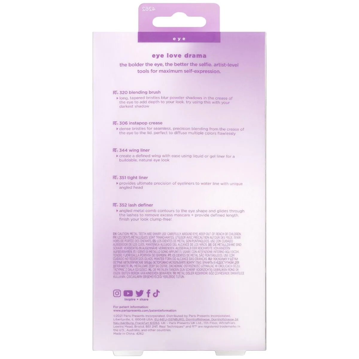Real Techniques Zestaw pędzli Eye Love Drama Kit