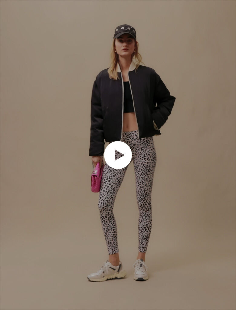 Leggings met luipaardprint - Luipaardroos