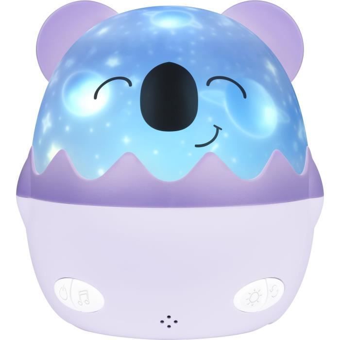Luce notturna musicale senza fili - BIGBEN - Koala - Proiezione a 360° - 13 film - 8 melodie - Telecomando - Batteria USB-C