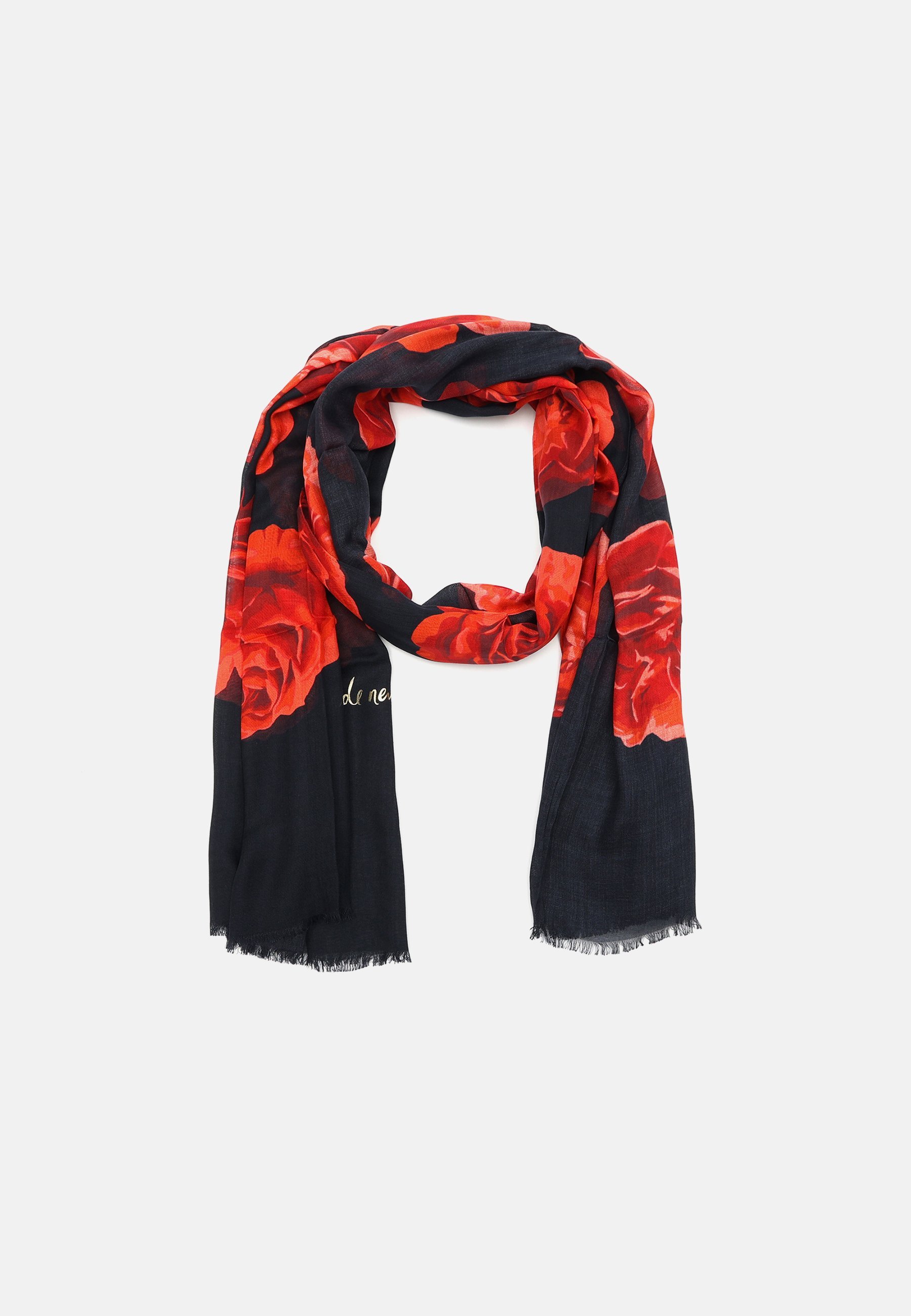 Kate Spade New York CHARMING ROSE OBLONG - Foulard - marineblauw