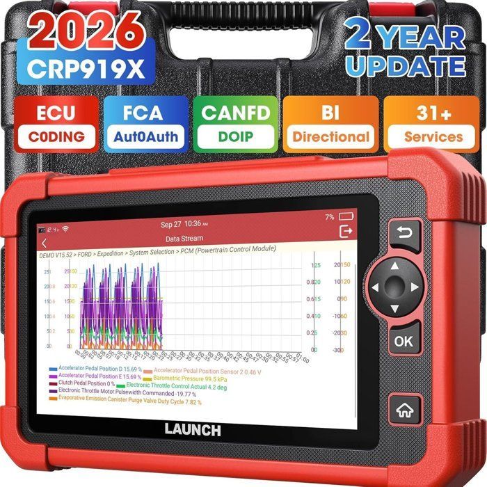 Escáner OBD2 LAUNCH X431 CRP919X Herramienta de diagnóstico automotriz bidireccional en francés