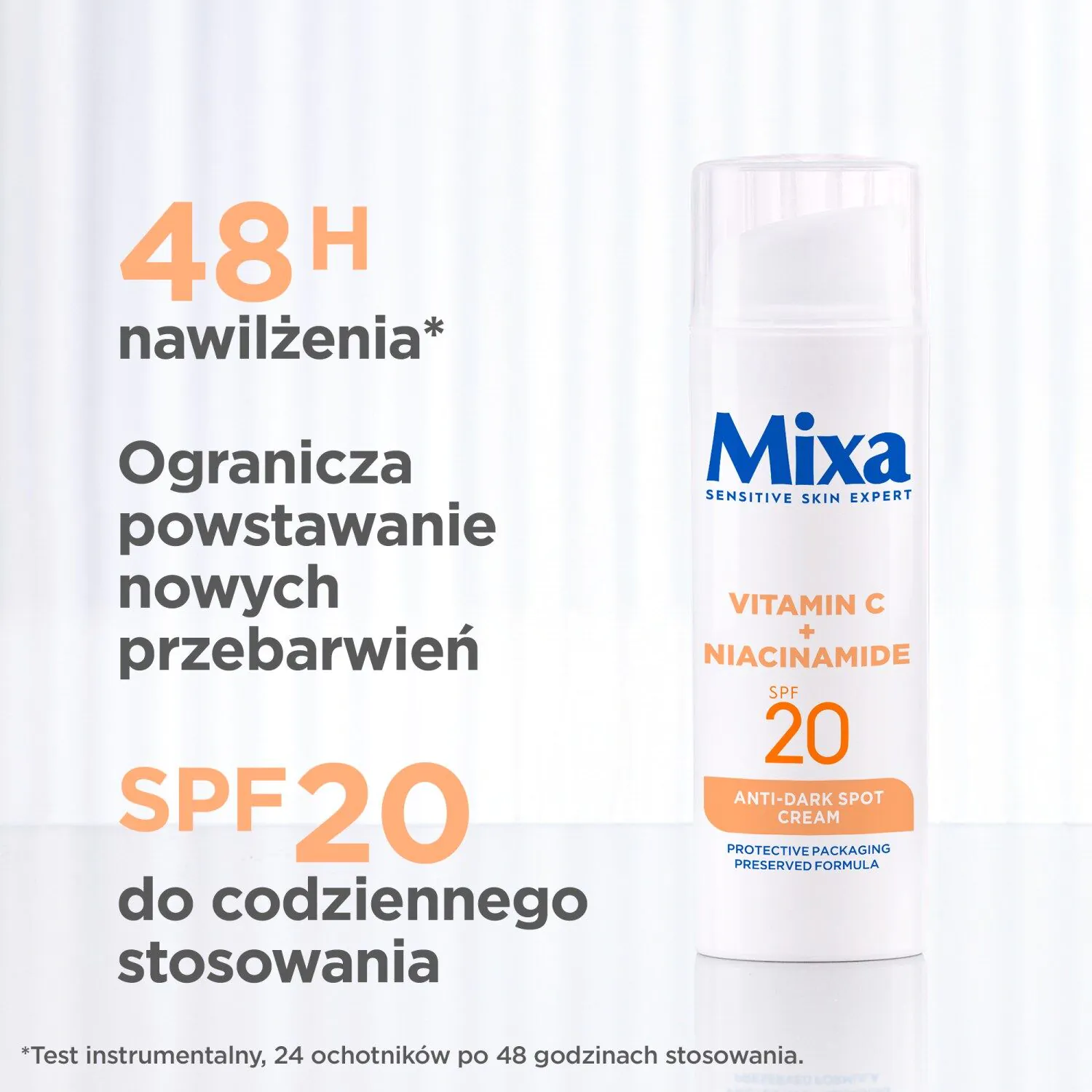 Mixa Krem do twarzy przeciw przebarwieniom Witamina C + Niacynamid