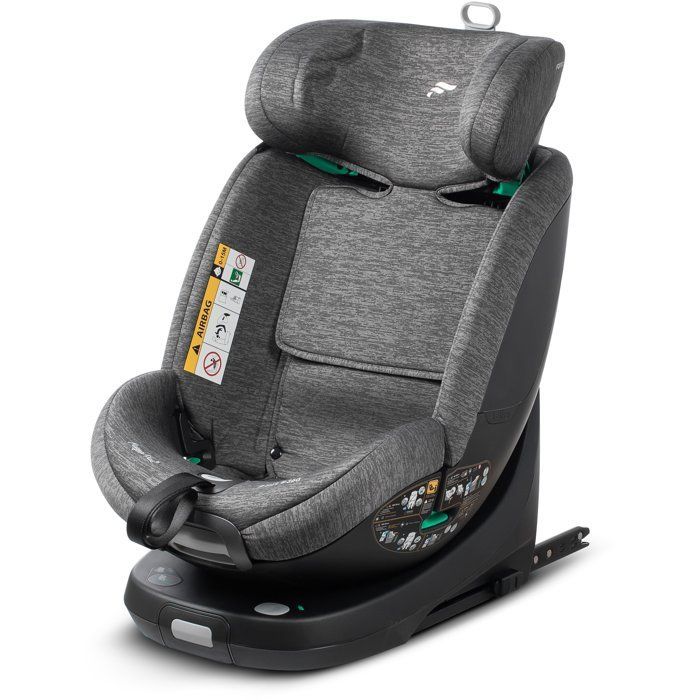 Silla de coche BABYAUTO Magna Plus - Grupo 0/1/2/3 - I-Size - 40/125 cm - Isofix - Giro de 360° - Reclinable - Gris