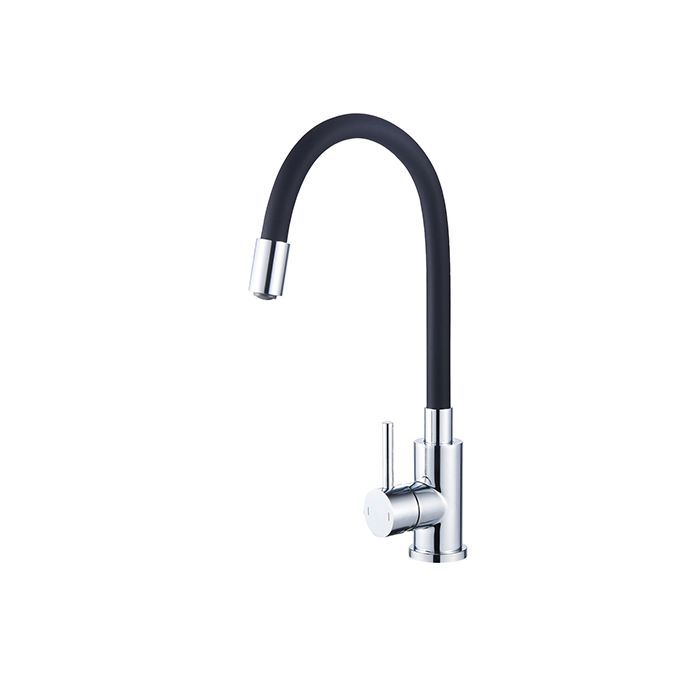 Edouard Rousseau - Grifo mezclador de cocina KOBEN Shape Memory - Negro/Cromo