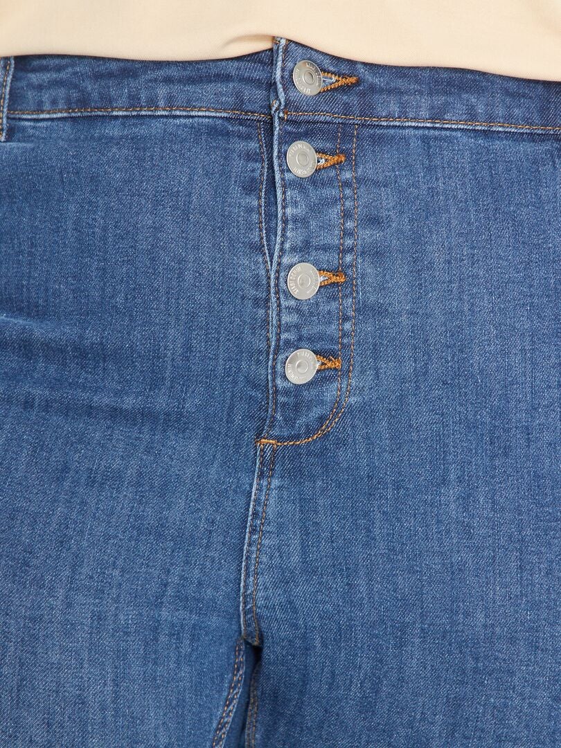 Calça jeans skinny de cintura alta - L32 - AZUL