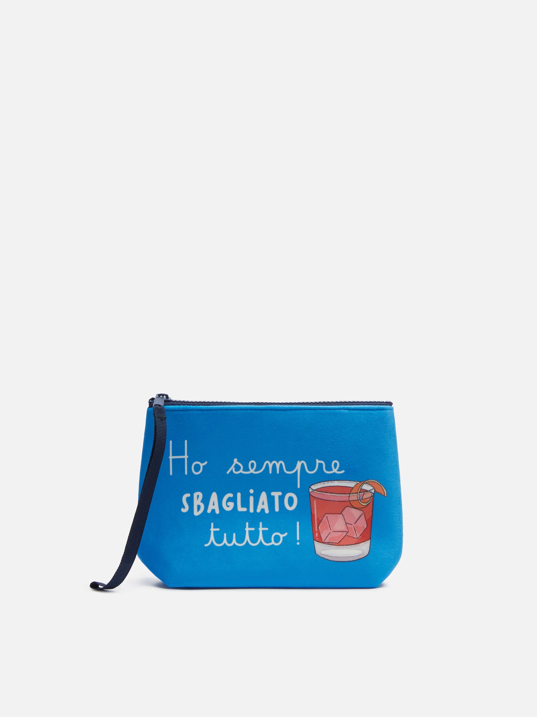 Aline wollen clutch met de print 