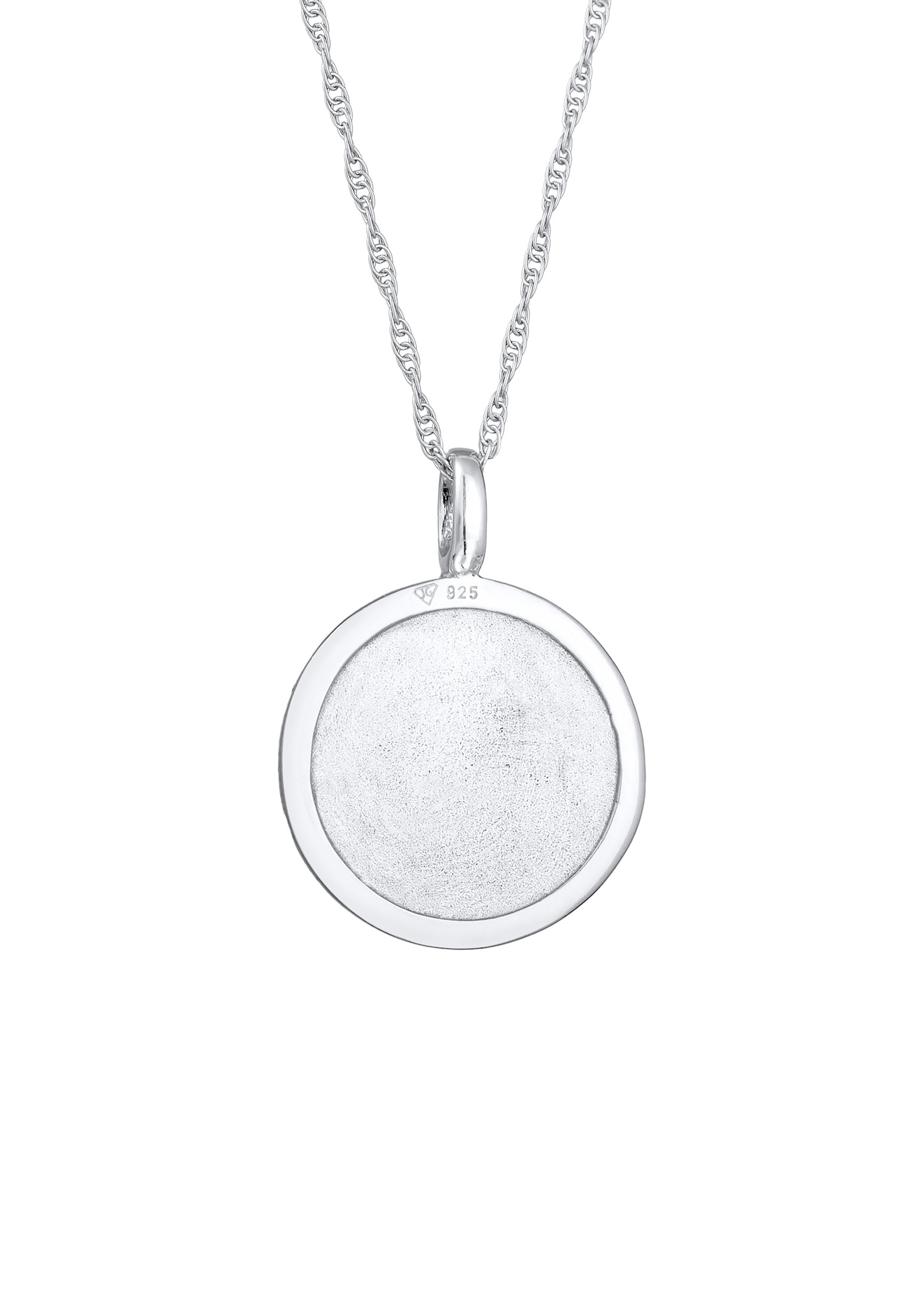 Elli Femmes pendentif Mandala rond en argent sterling 925