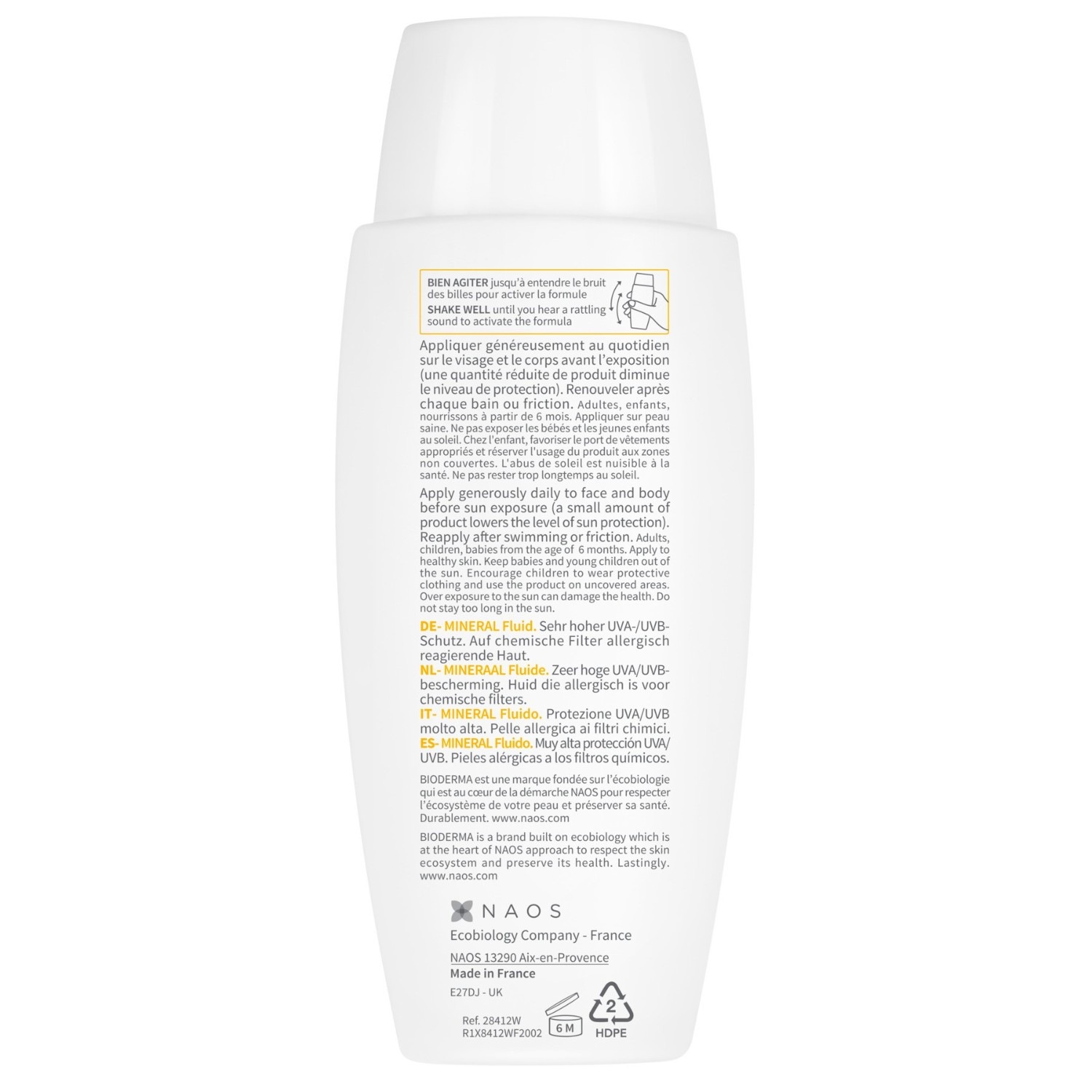Bioderma PHT MINERAL FLUIDE SPF50+ F75GR