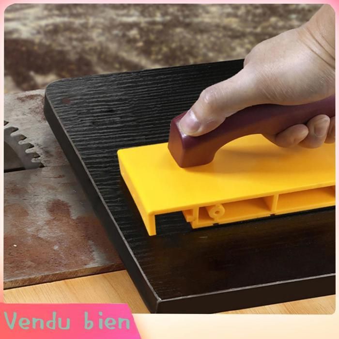 Bloc poussoir de sécurité pour le travail du bois, Construction ABS, poignée ergonomique pour scie à Table, Table de toupie,