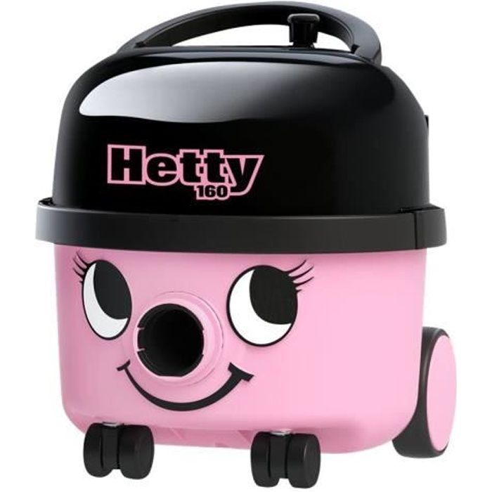 Aspiradora de bote - Numatic - Hetty Compact HET 160-11 - 620 vatios - Rosa - Con bolsa