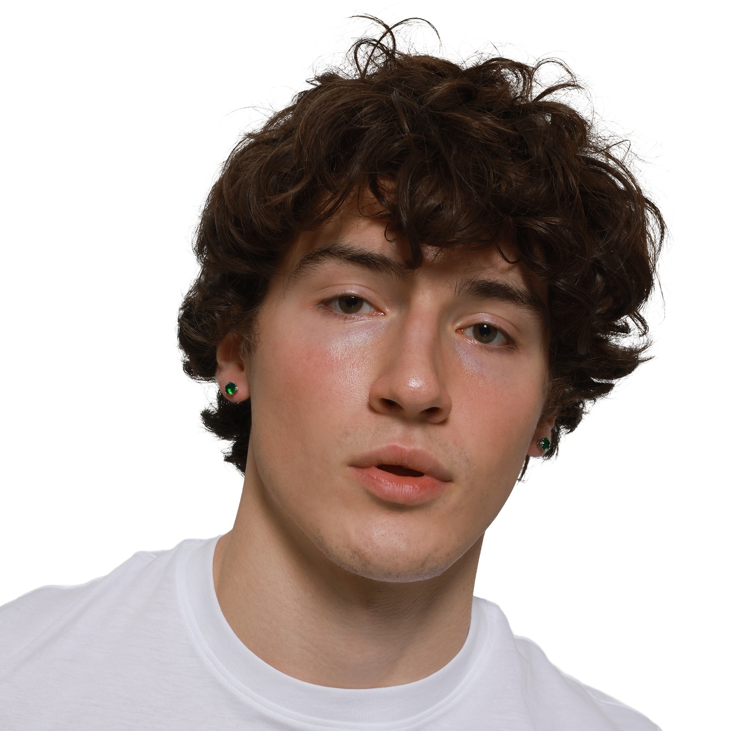 Heideman Boucles d'oreille Steve couleur argentée polie