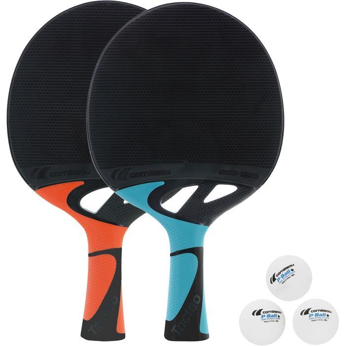 Cornilleau Tacteo Pack Duo 2 battes et 3 balles