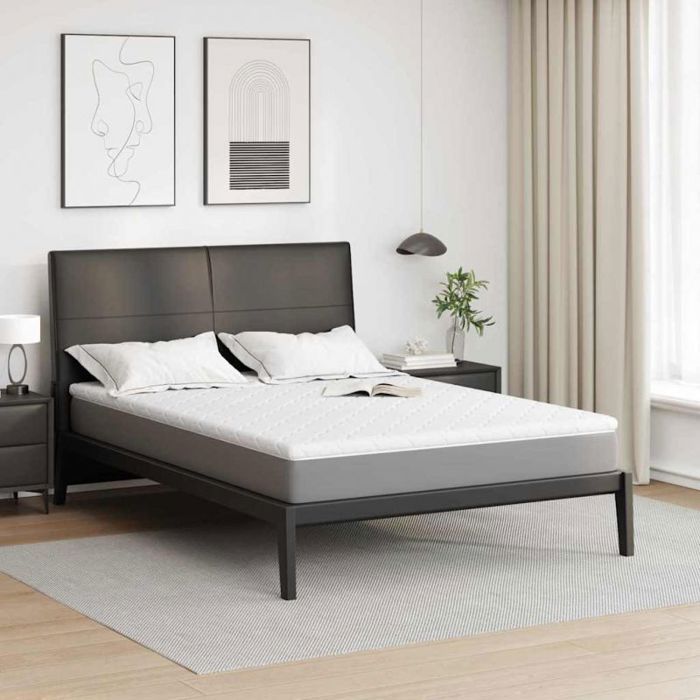 Cubrecolchón VIDAXL Coconut de 140 x 200 x 5 cm - Tejido jacquard blanco, soporte extra firme
