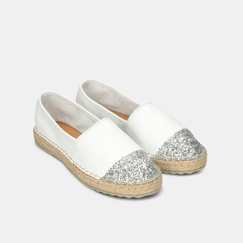 Espadryle damskie skórzane