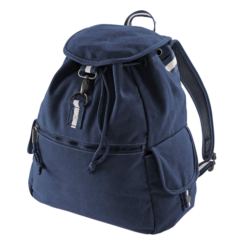 Vintage-Rucksack aus Canvas (18 Liter) (2er-Pack) Quadra