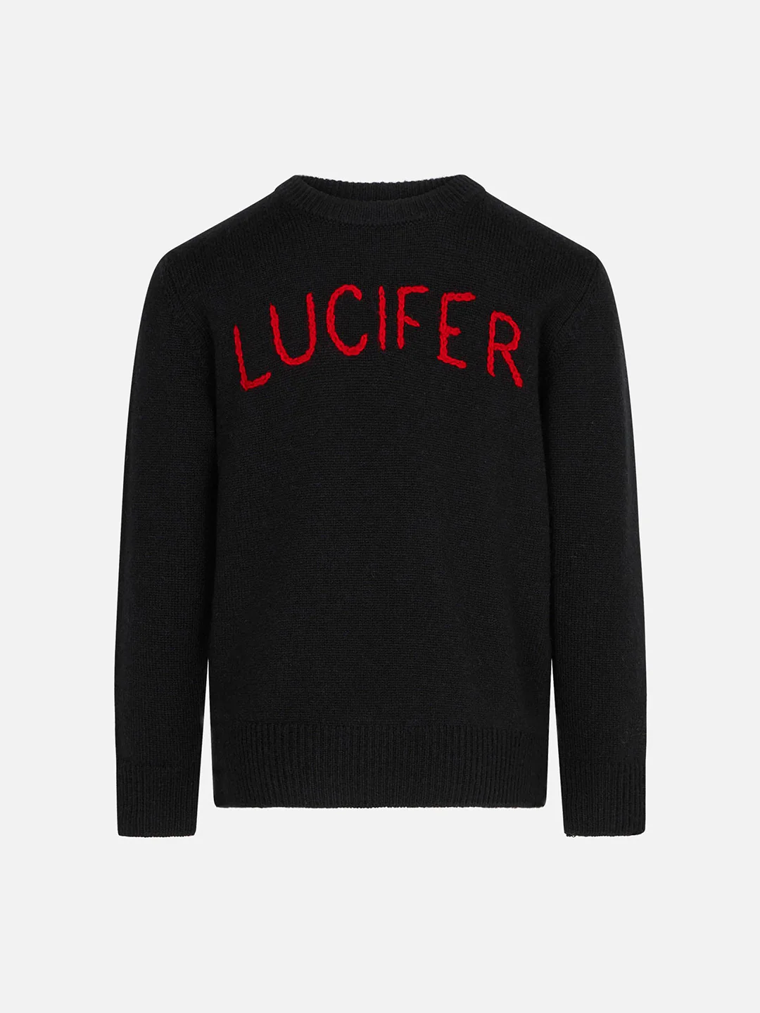 Kindertrui met Lucifer-borduurwerk