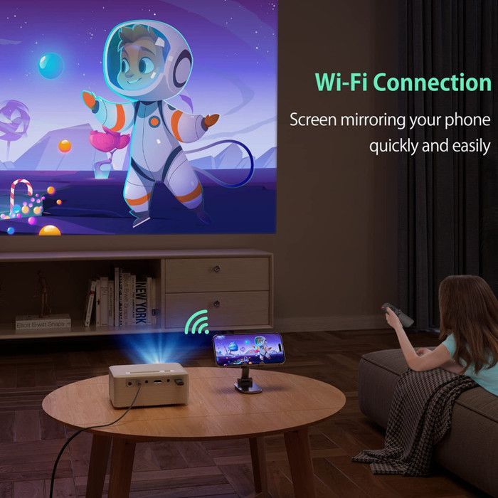 Projetor de vídeo YOTON Y3-PW - Wi-Fi Bluetooth - Portátil - Mini projetor Full HD 1080P