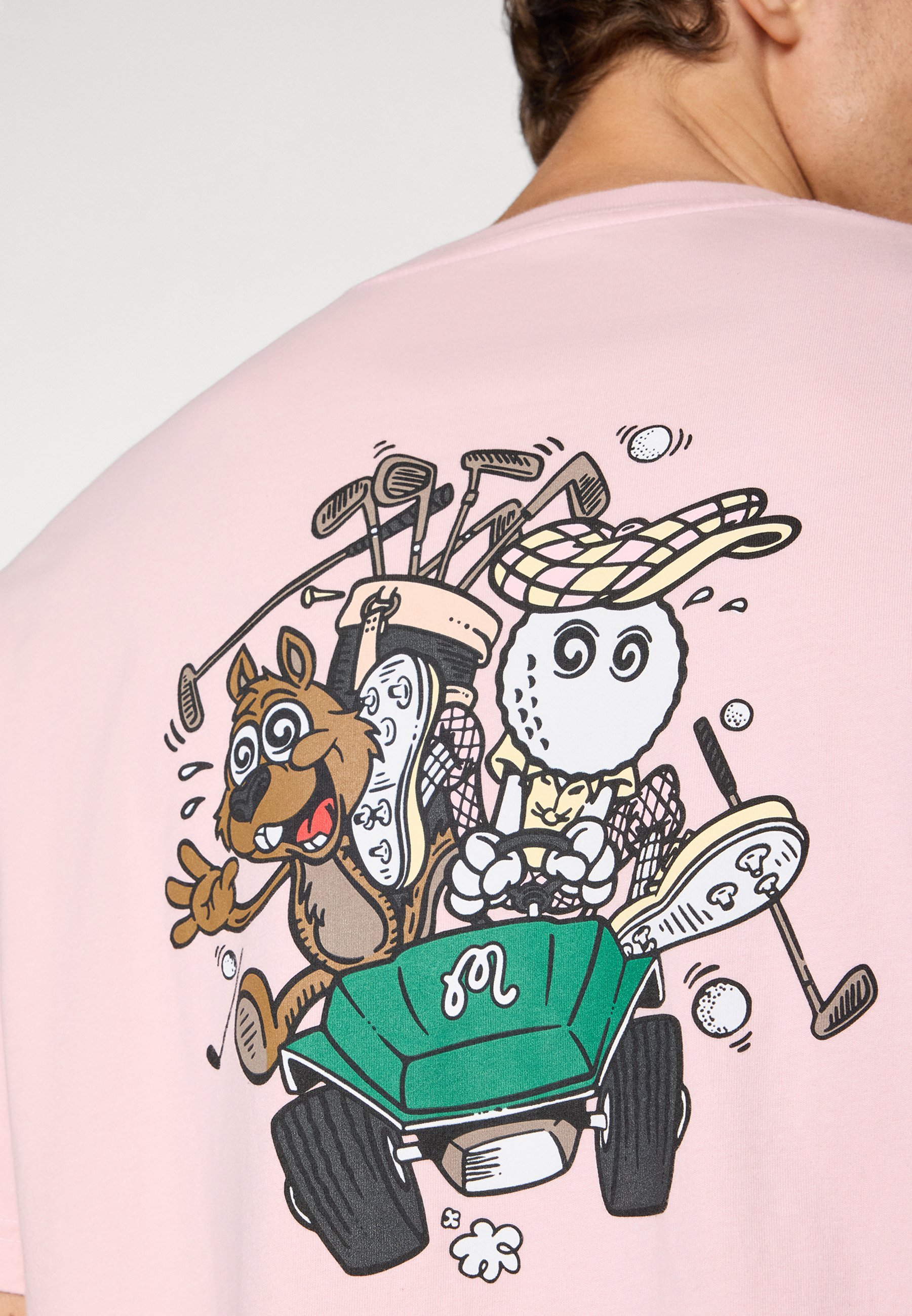 Malbon TWO MAN SCRAMBLE - Bedrucktes T-Shirt - pink
